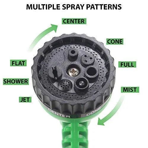 10 Meter Flat Hose Water Gun Spray Garden Pet Car Washing Jet Spray Gun wash