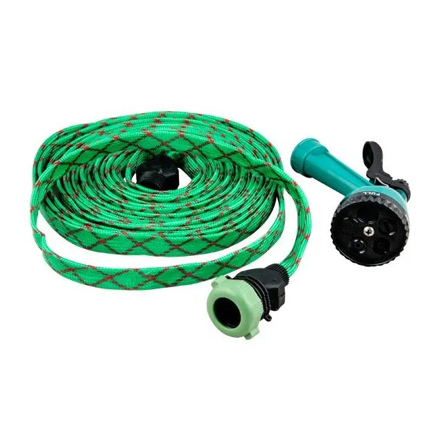 10 Meter Flat Hose Water Gun Spray Garden Pet Car Washing Jet Spray Gun wash