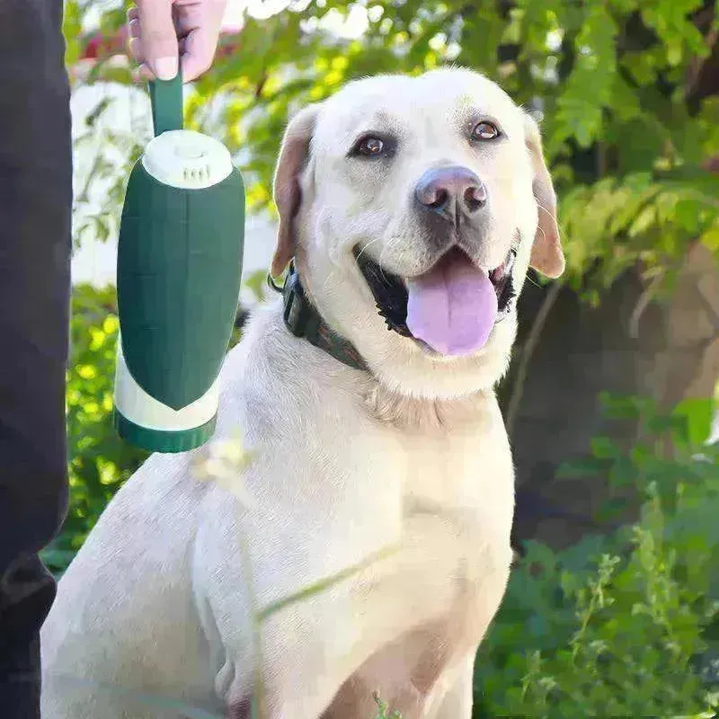 2 In 1 Multifunction Pet Dog Silicone  Foldable Water Bottle