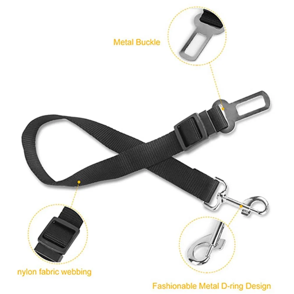 2-Pack: Multipurpose Pet Safety Vehicle Seat Belt