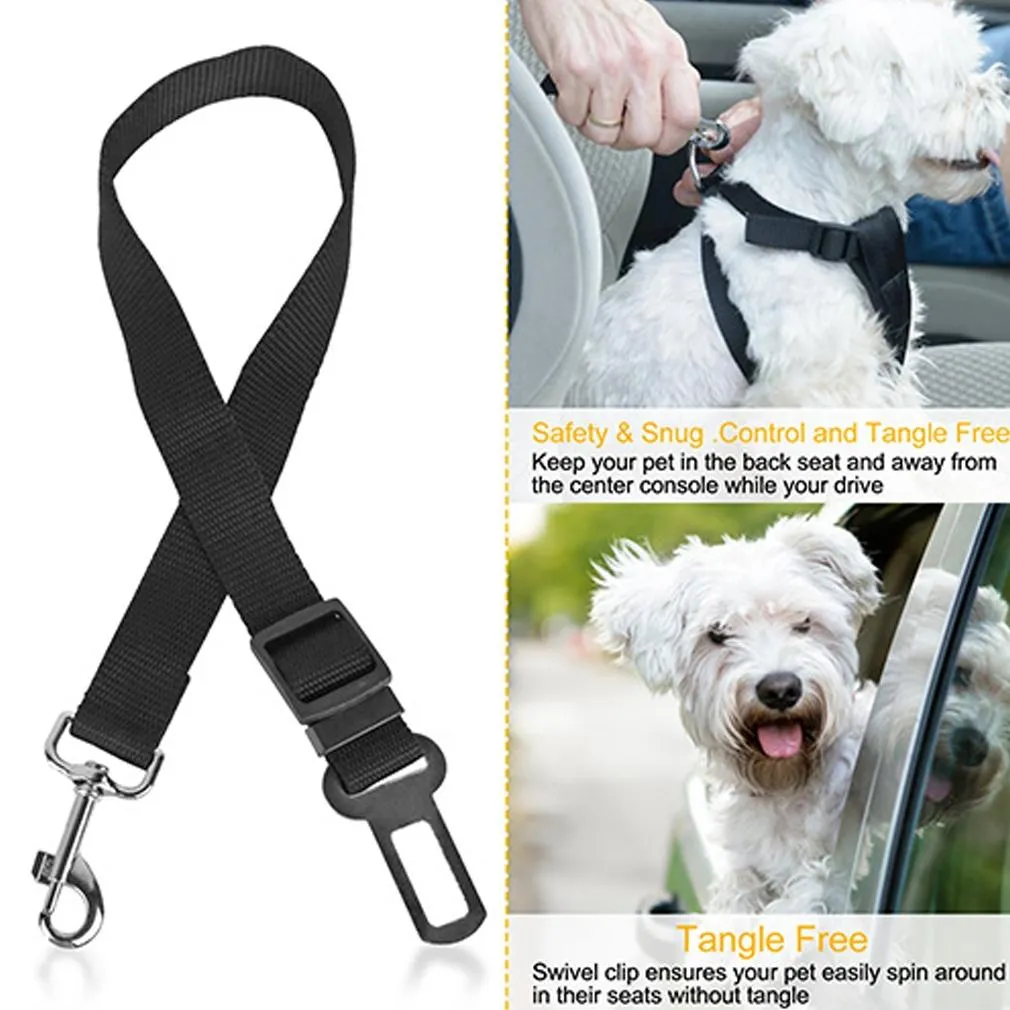 2-Pack: Multipurpose Pet Safety Vehicle Seat Belt