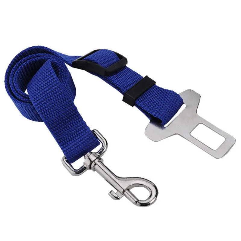 Adjustable Dog Cat Pet Car Safety Seat Belt Red Blue Black Army Green