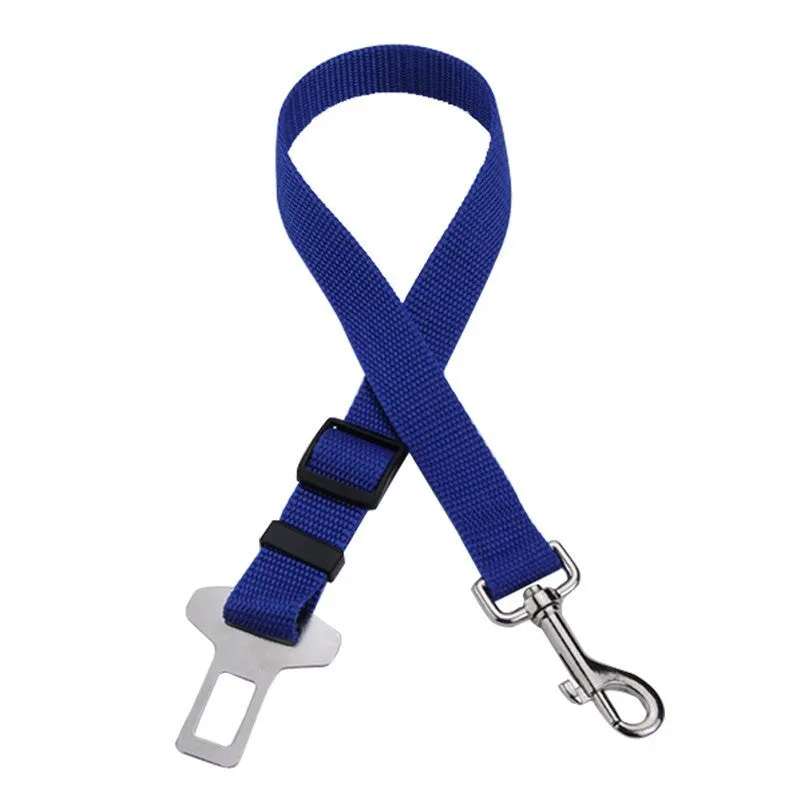 Adjustable Dog Cat Pet Car Safety Seat Belt Red Blue Black Army Green