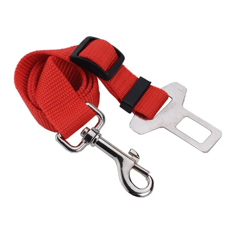 Adjustable Dog Cat Pet Car Safety Seat Belt Red Blue Black Army Green