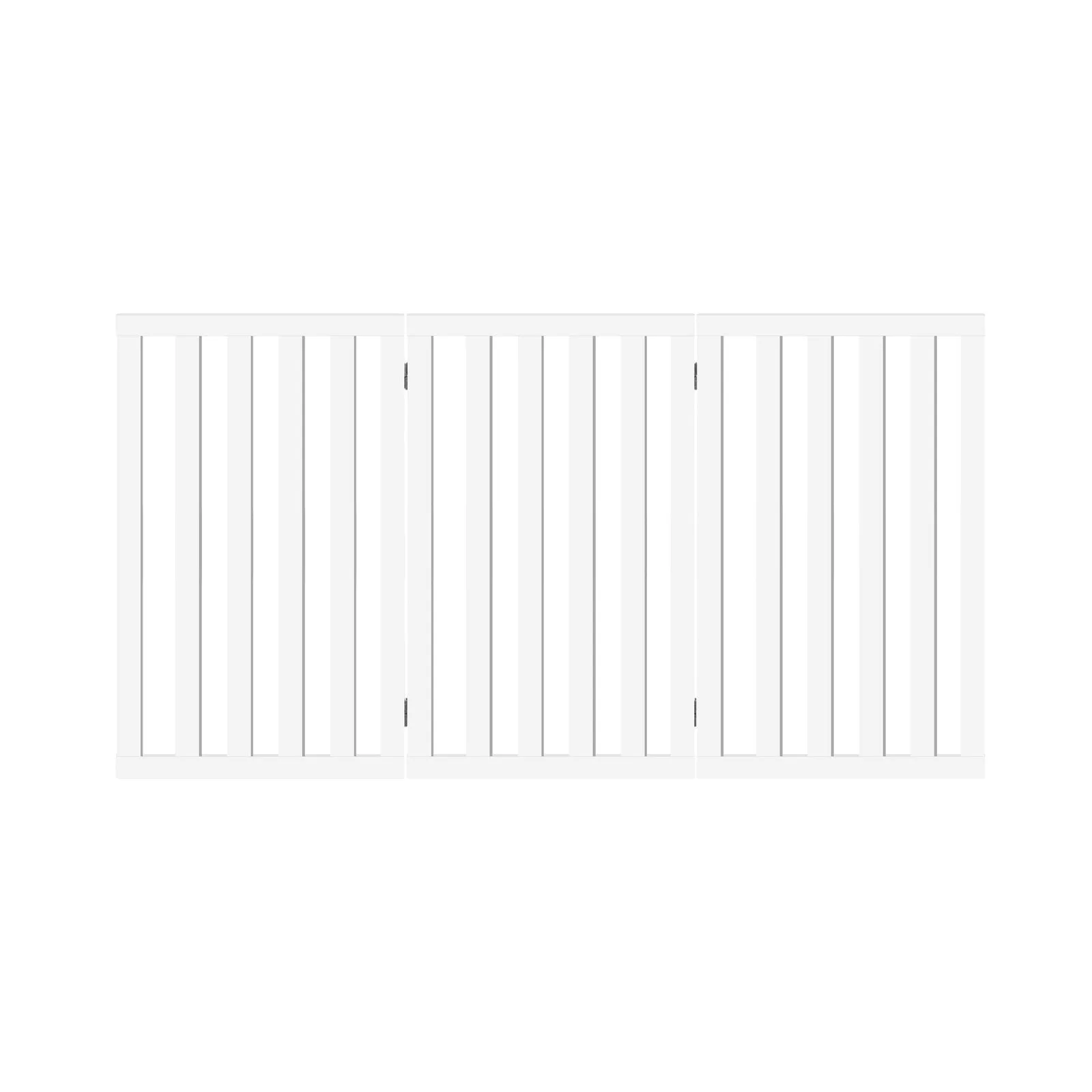 Alopet Wooden Pet Gate Dog Fence Safety Stair Barrier Security Door 3-Panel 80cm