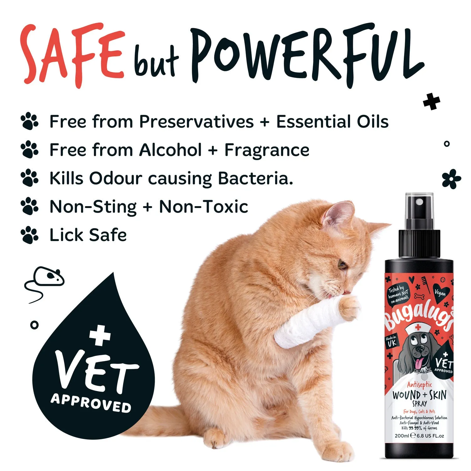 Antiseptic Wound & Skin Spray for Dogs, Cats & Pets