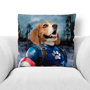 CAPTAIN KIBBLES - CUSTOM PET PORTRAIT THROW PILLOW