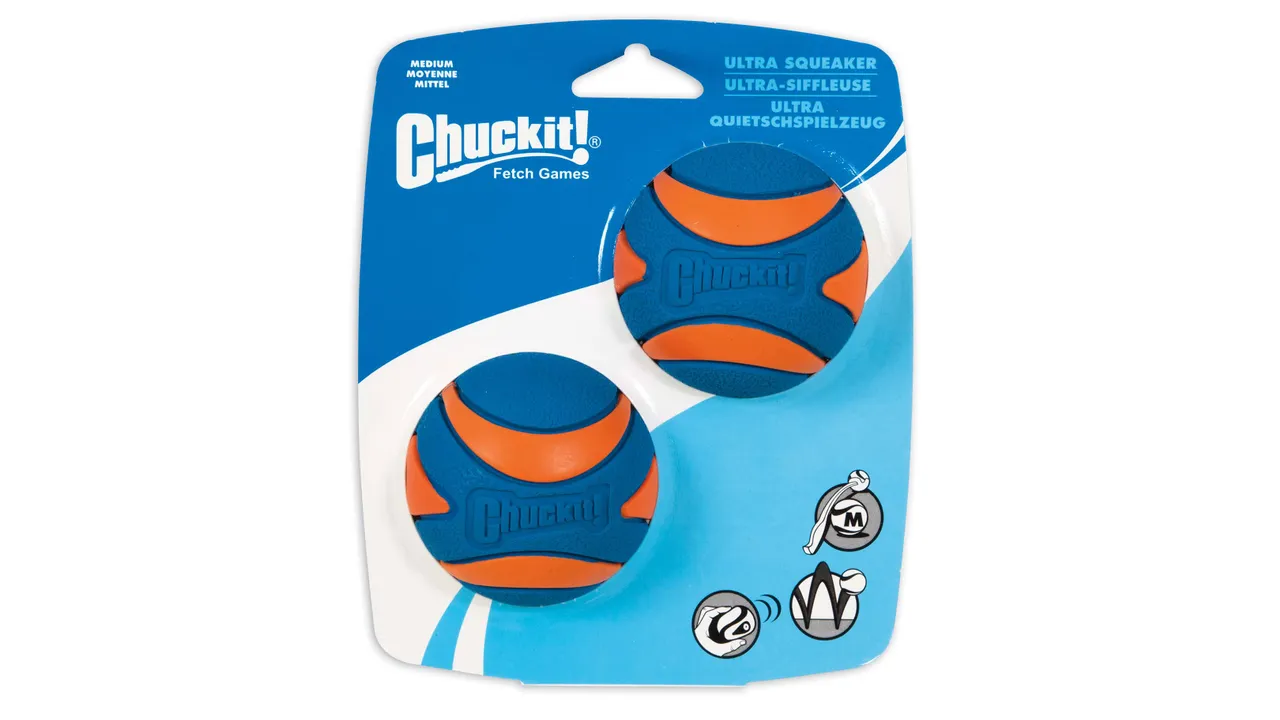 ChuckIt! Ultra Squeaker Ball Medium 2pk