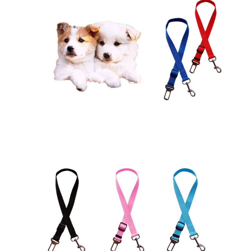 Colorful Dog Car Seat Belt