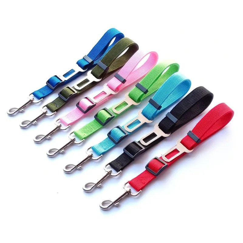 Colorful Dog Car Seat Belt
