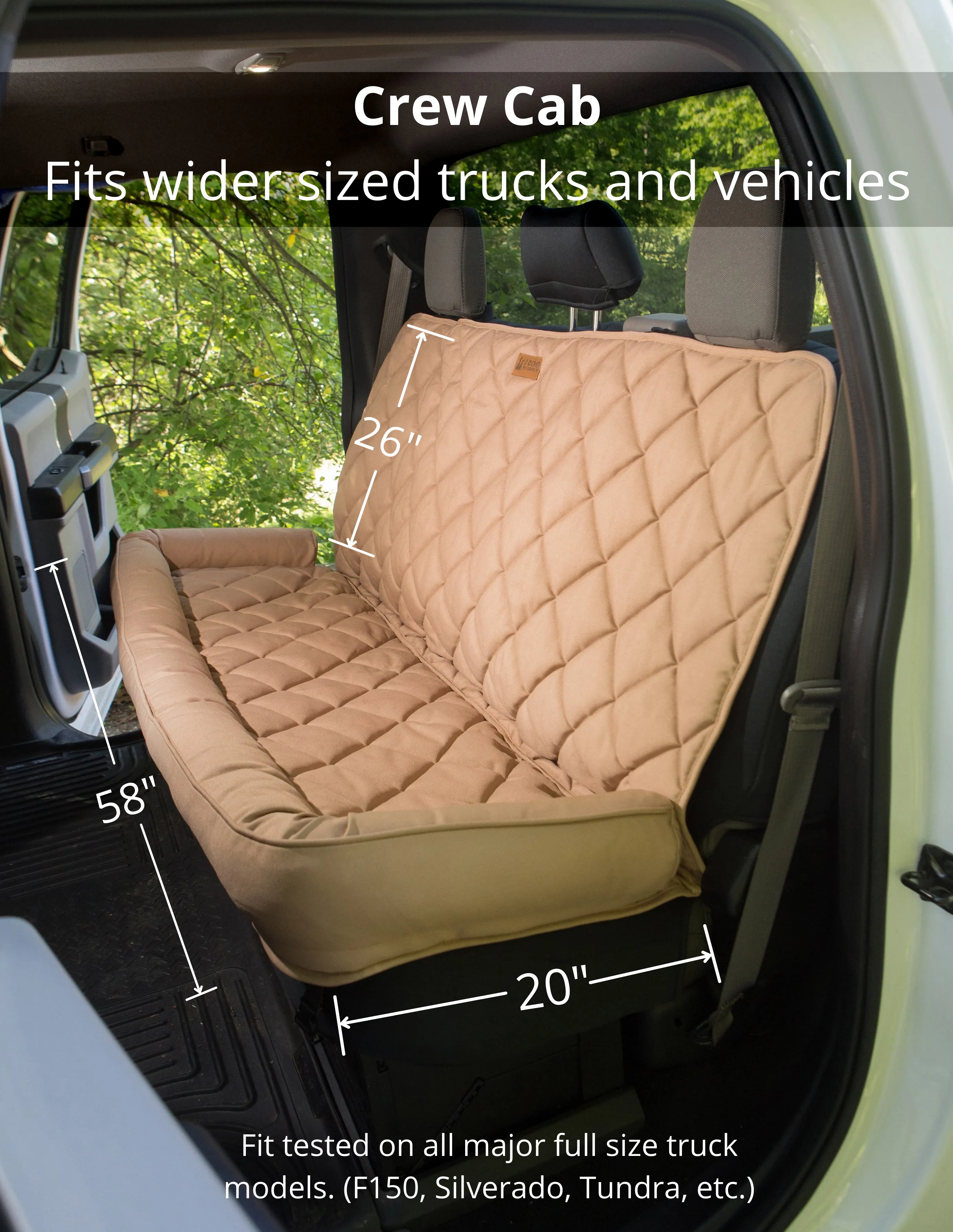 Crew Cab Truck Back Seat Protector-