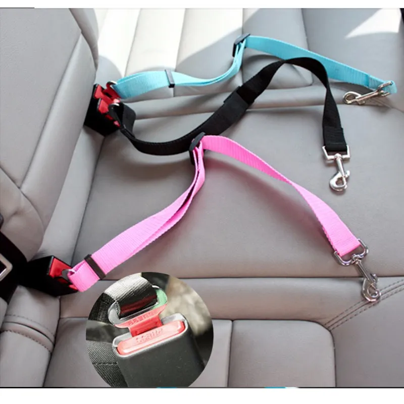 Dog Car Seat Belt Adjustable Traction Rope Suitable