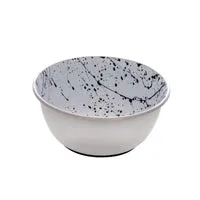 Dogit Stainless Steel Non-Skid Dog Bowl - Black & White Splash - 500 ml (17 fl.oz.)