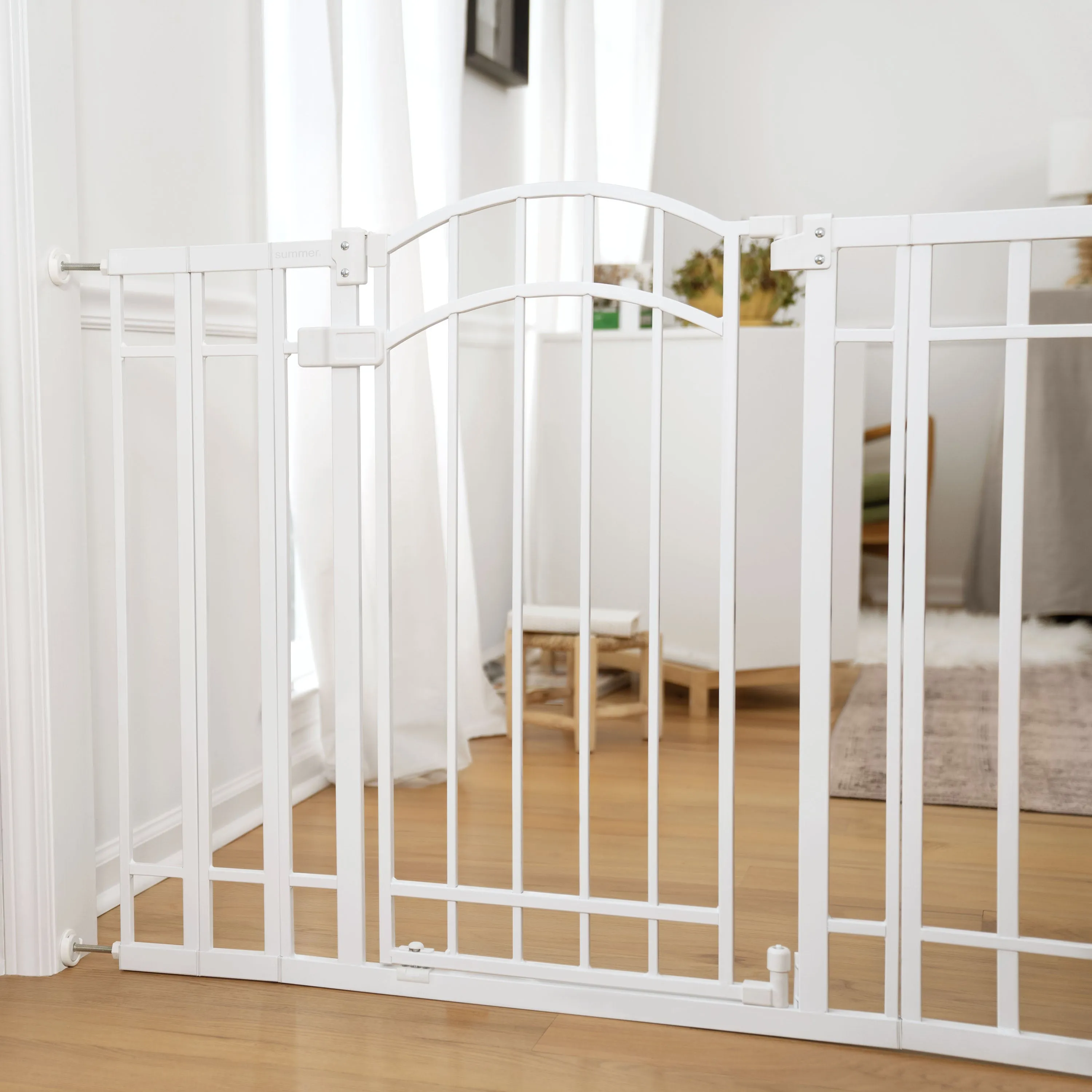 Doorway 48W Series Safety Pet and Baby Gate, openings 29"-48" Wide, 36" Tall - White
