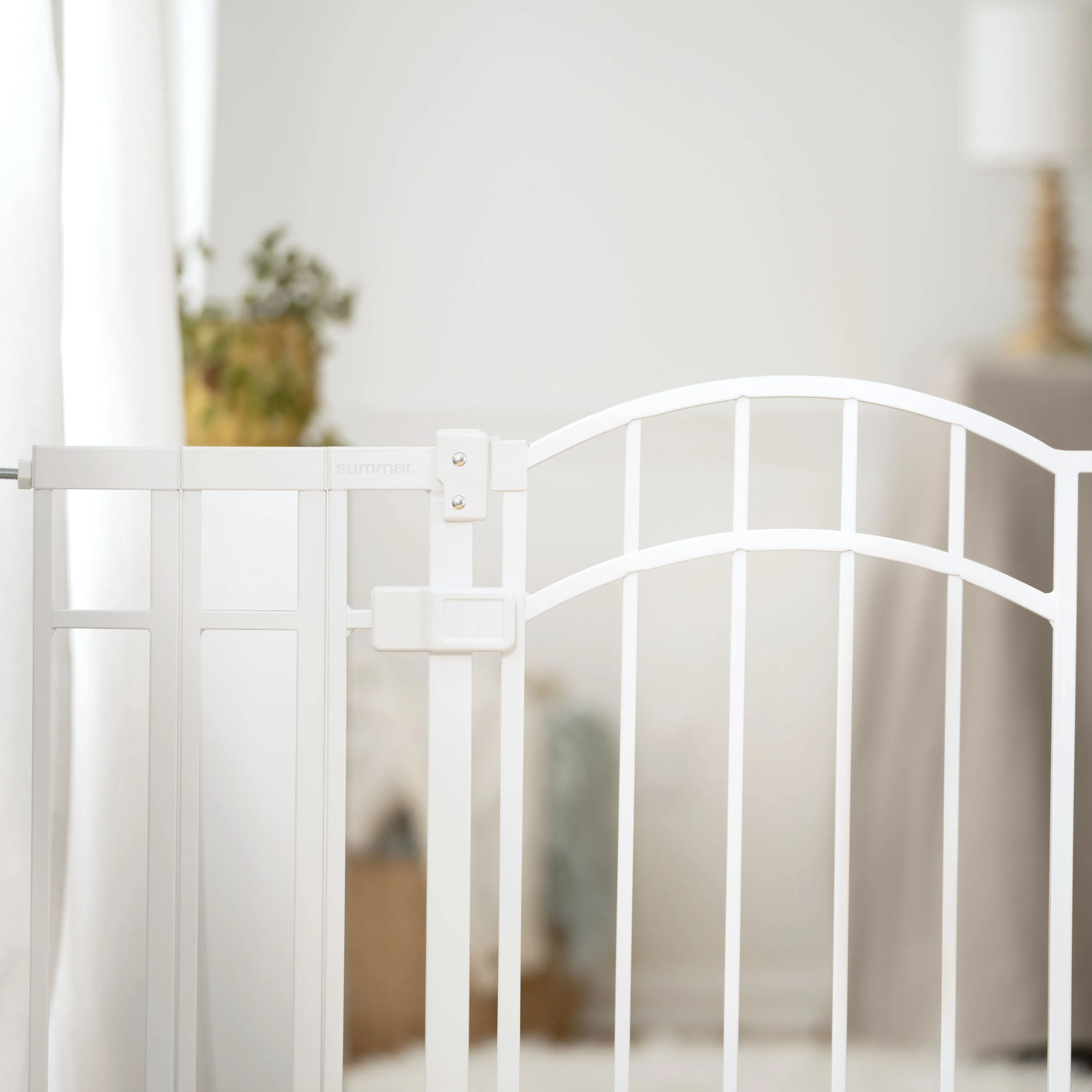 Doorway 48W Series Safety Pet and Baby Gate, openings 29"-48" Wide, 36" Tall - White