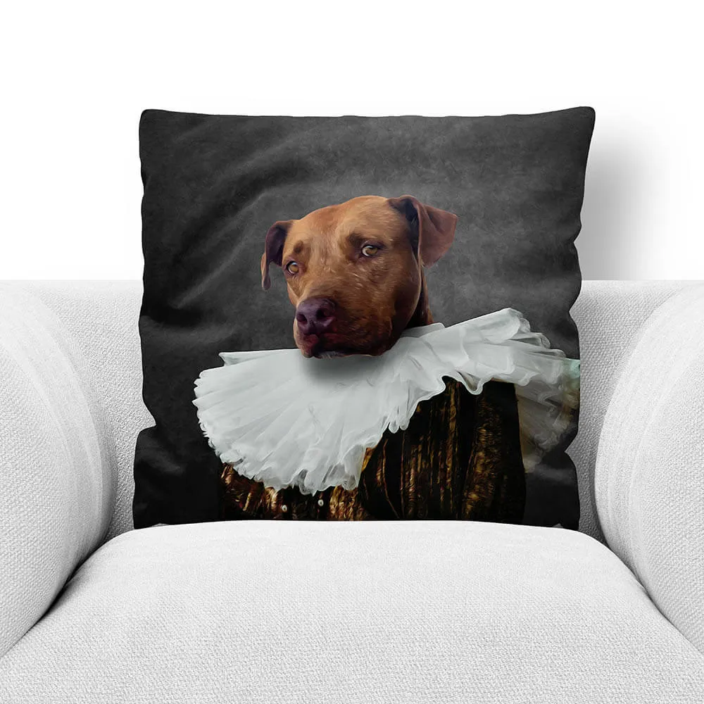 DUCHESS COURAGE - CUSTOM PET PORTRAIT THROW PILLOW