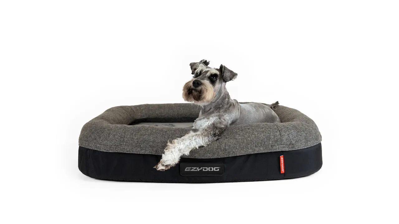 EzyDog 2in1 Ortho Calm Elite Bed Charcoal/Black