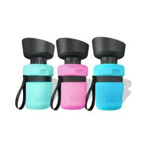 Foldable dog water bottle