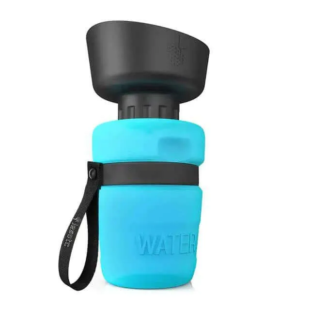 Foldable dog water bottle