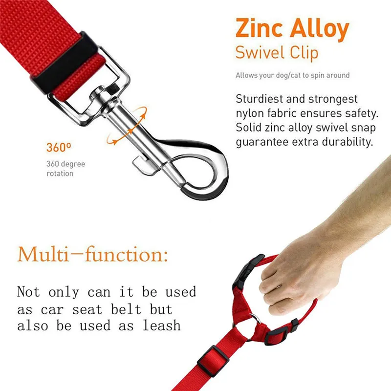 Frenchie Car Seat Belt Headrest Vehicle Safety Harness (WJ71)