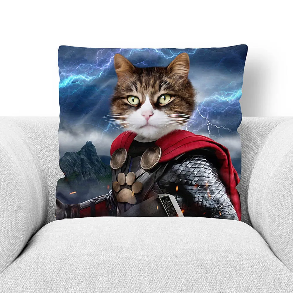 GOD OF BLUNDER - CUSTOM PET PORTRAIT THROW PILLOW