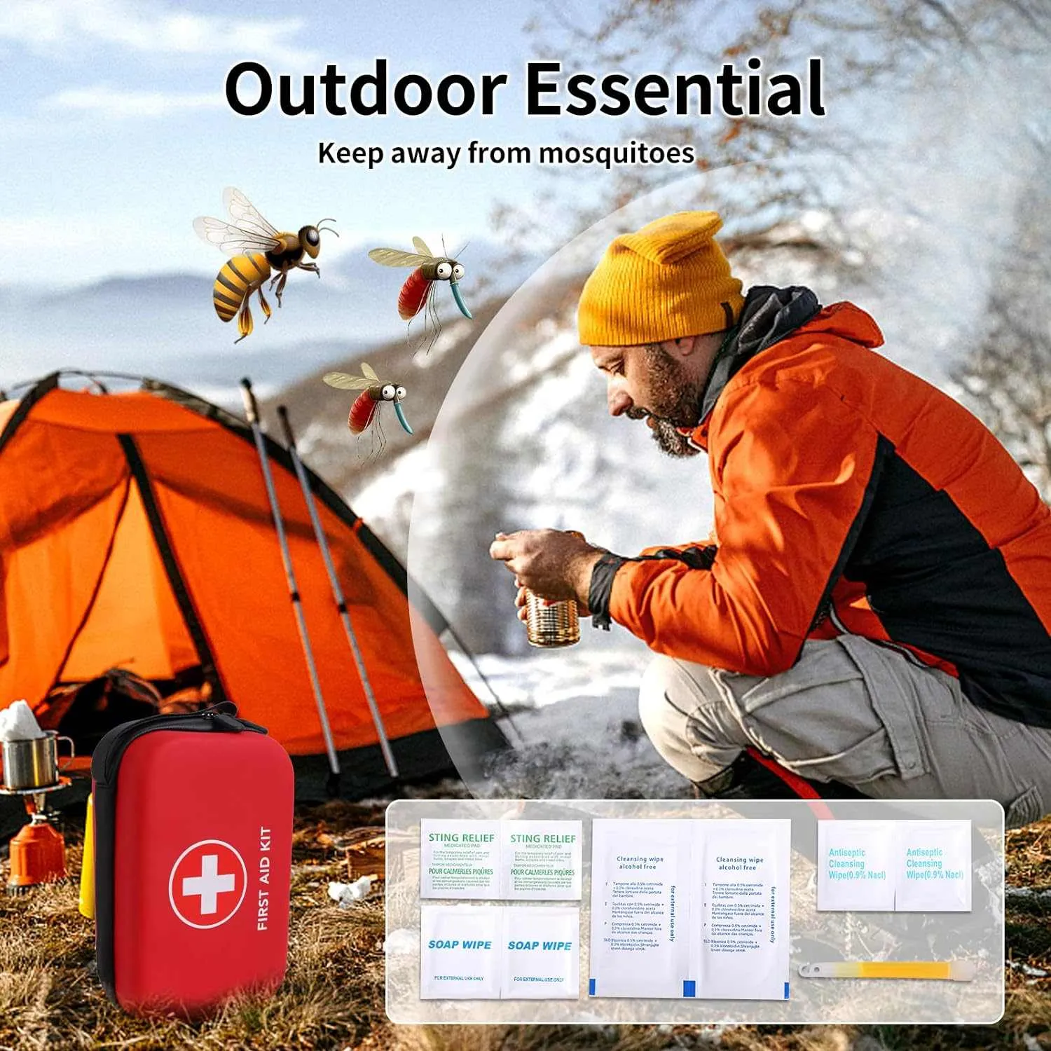 Home Car First Aid Kit Camping Essentials
