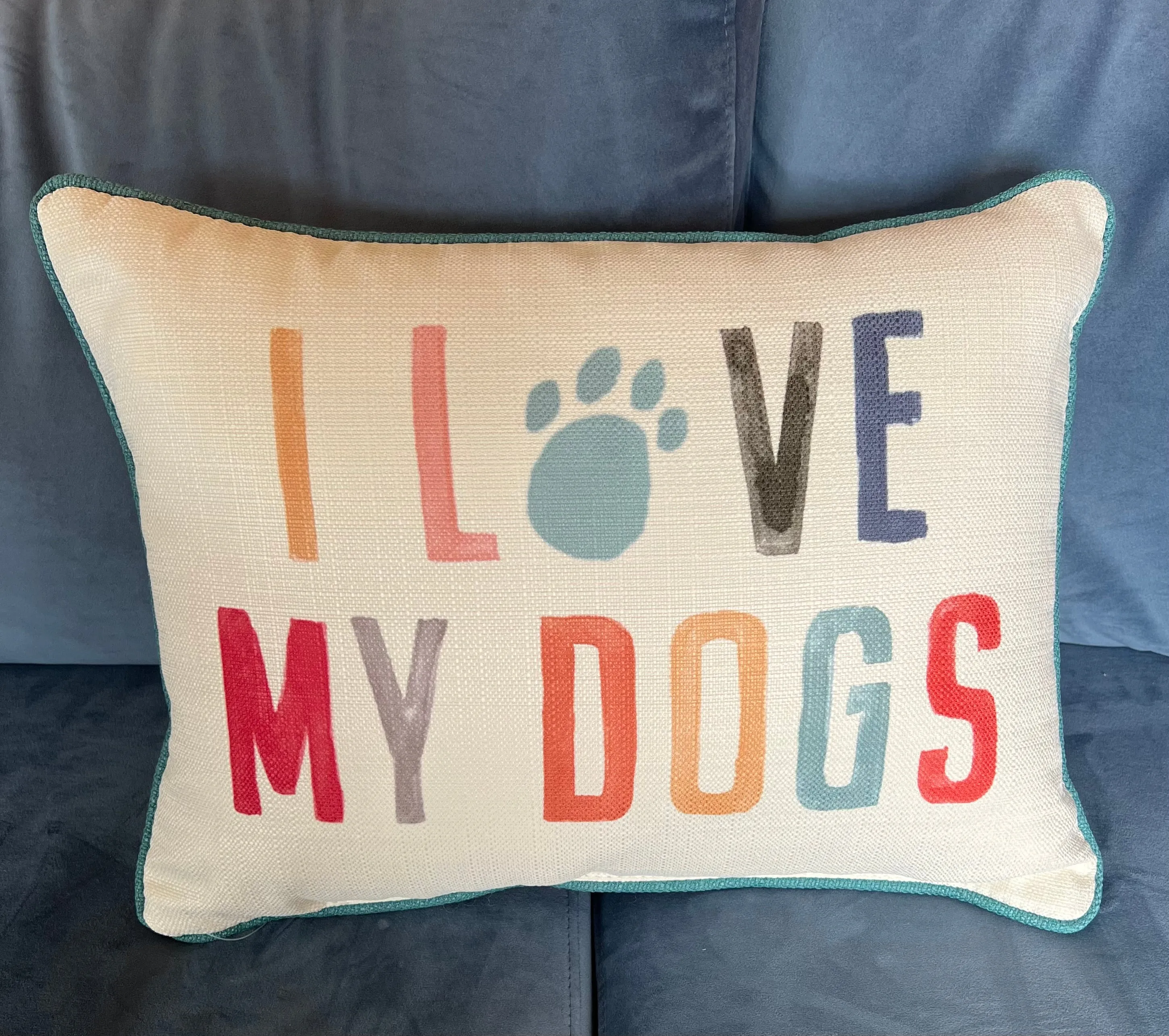 I Love My Dogs Pillow