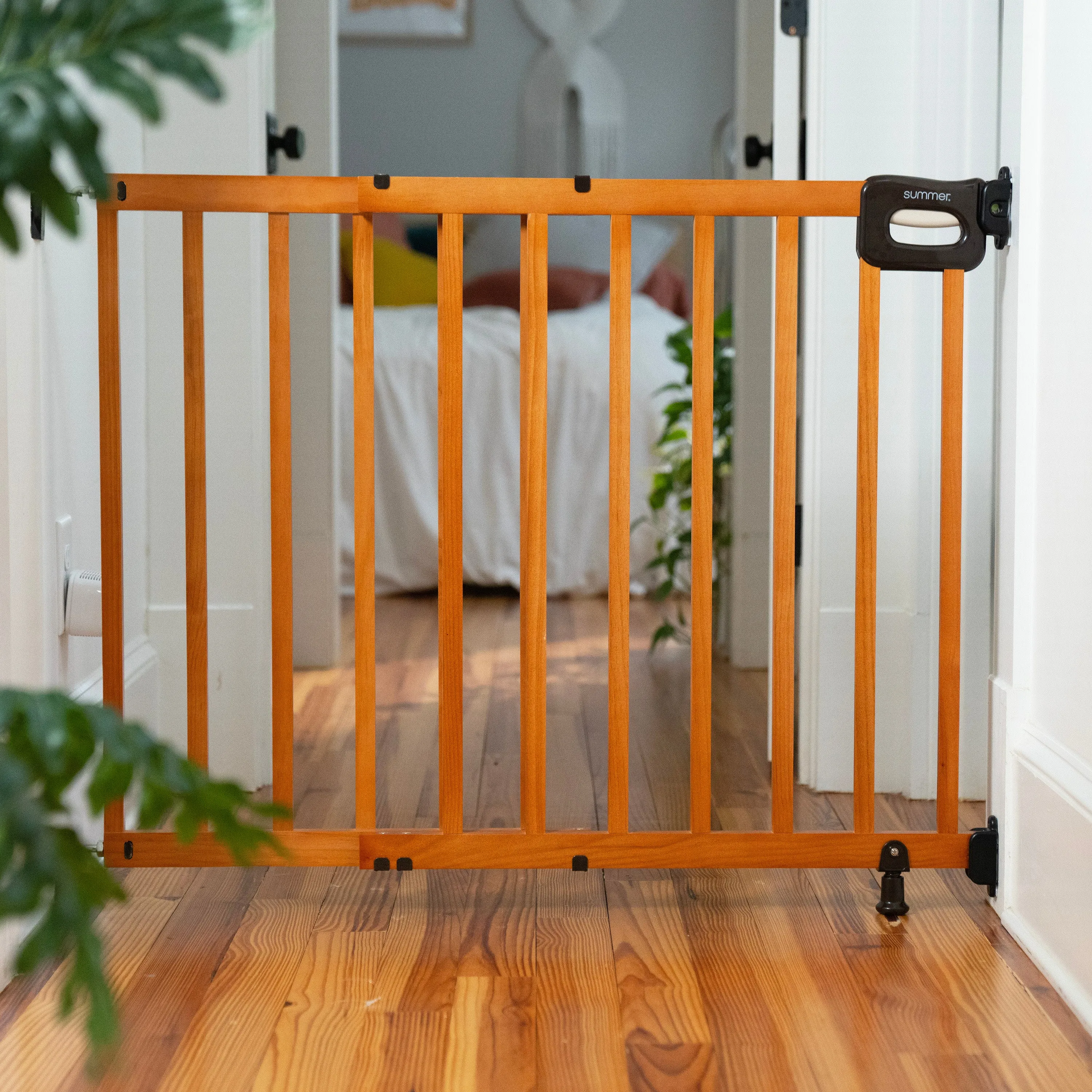 Ingenuity The Stairway 48W Series Pet and Baby Gate, Openings 30"-48" Wide, 32"Tall - Brown