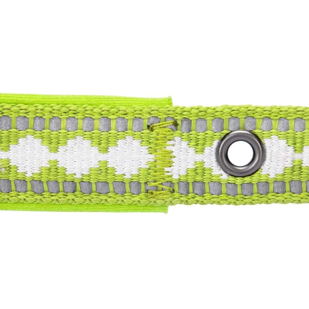 Jacquard Dog Collar with 3M Reflective Neoprene Padding