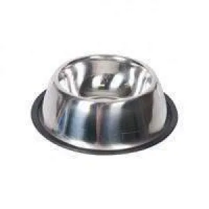 Karlie Dog Bowl 'Inox' Rubber Edge - 16cm - 900ml for Coocker Spaniel