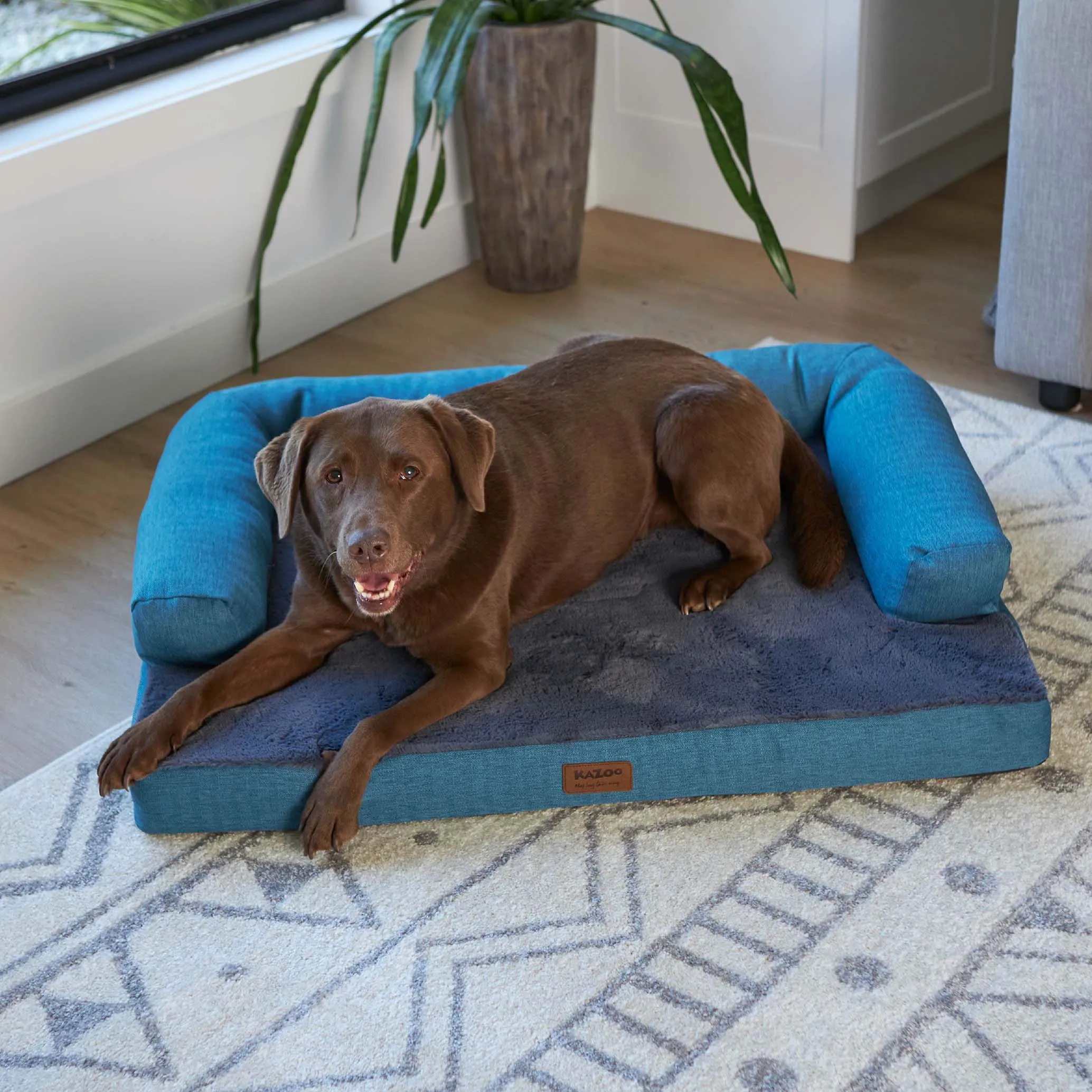 Kazoo Boudoir Large Teal Dog Bed^^^