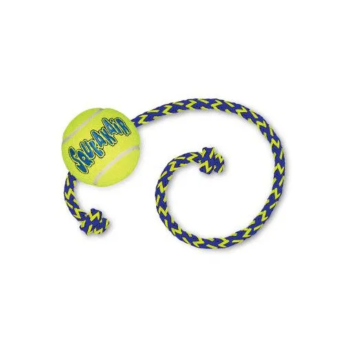 KONG Air Squeaker Tennis Balls on a Rope Medium