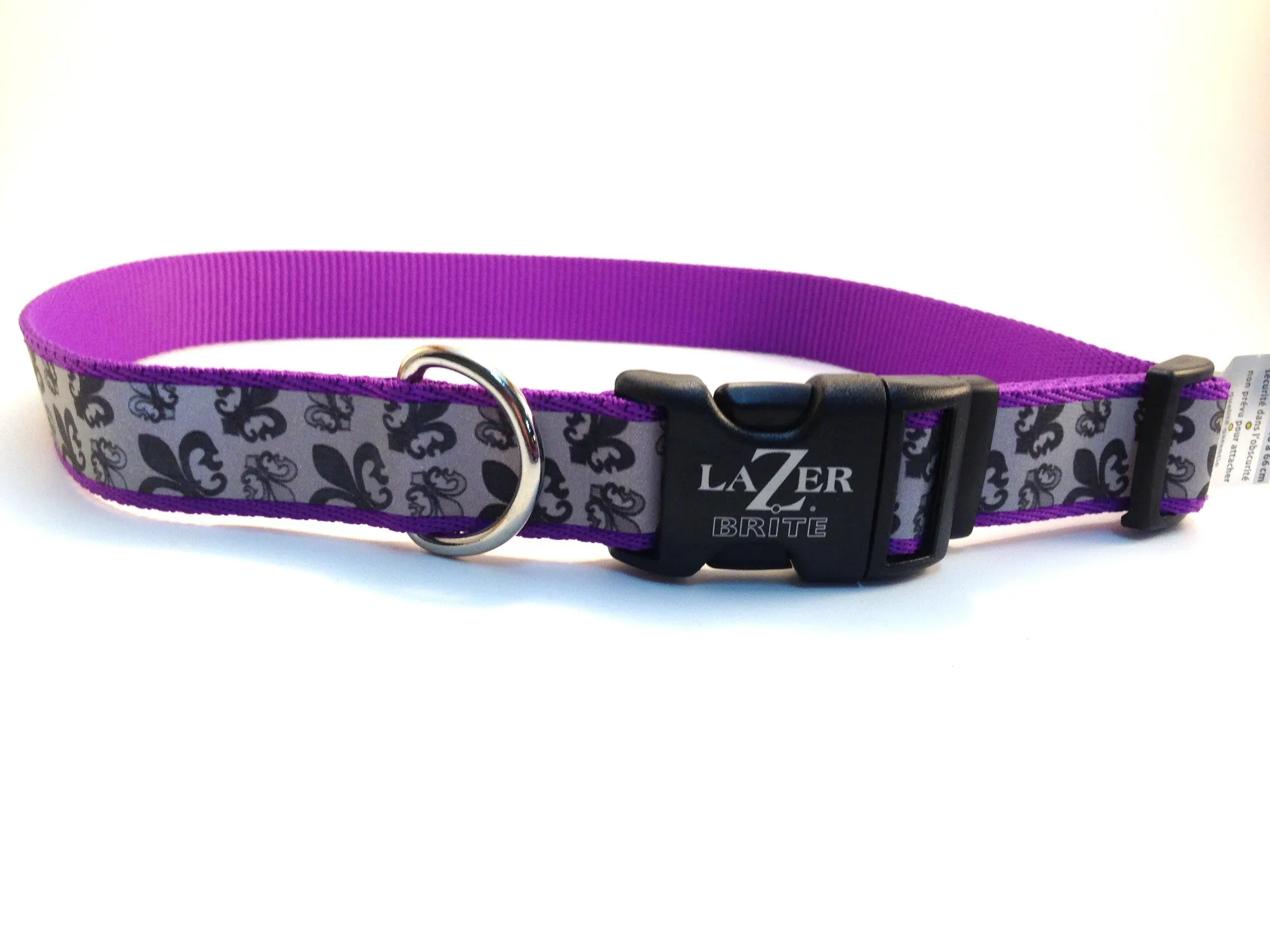 Lazer Brite Dog Collar - Orchid 18"-26"