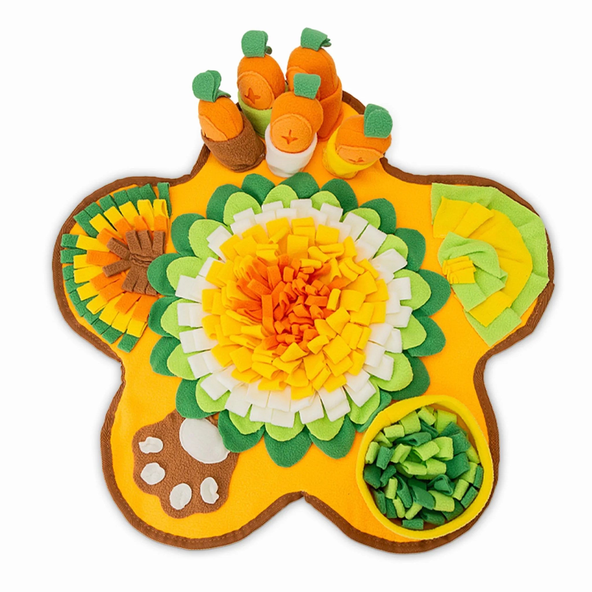 Leto Dog Nosework Toy Flower Carrot Field Blanket Mat - Nosework/IQ Toy - 🏆 #5 - Pet Supplies - Best of December