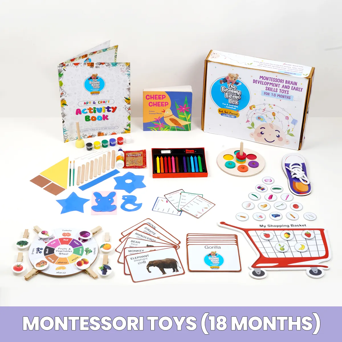 Monthly Montessori and Brain Development Toys  (0-2 Years)