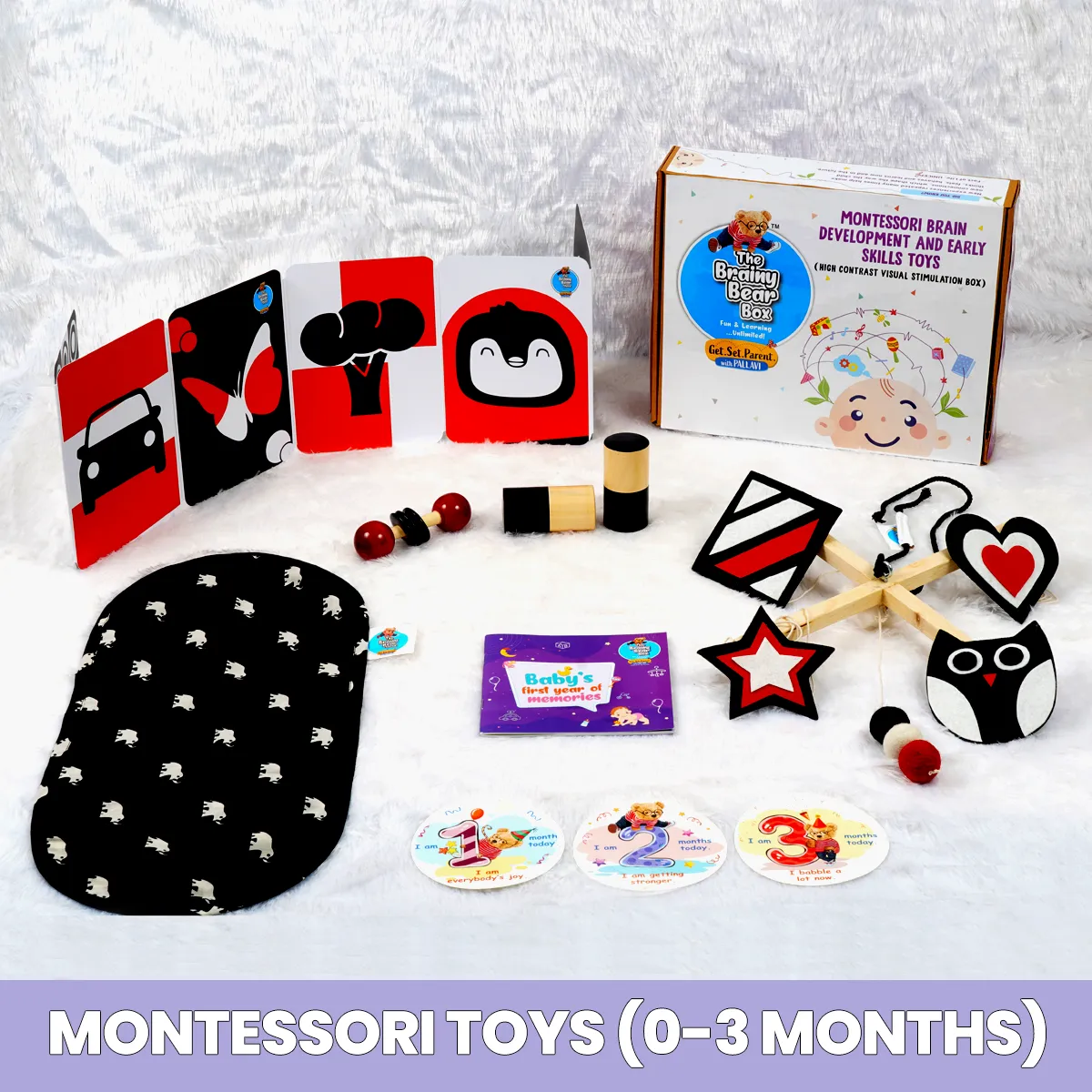 Monthly Montessori and Brain Development Toys  (0-2 Years)