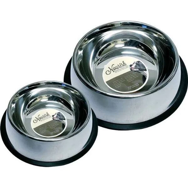 Nourish Stainless Steel Anti-Skid Dog Bowl