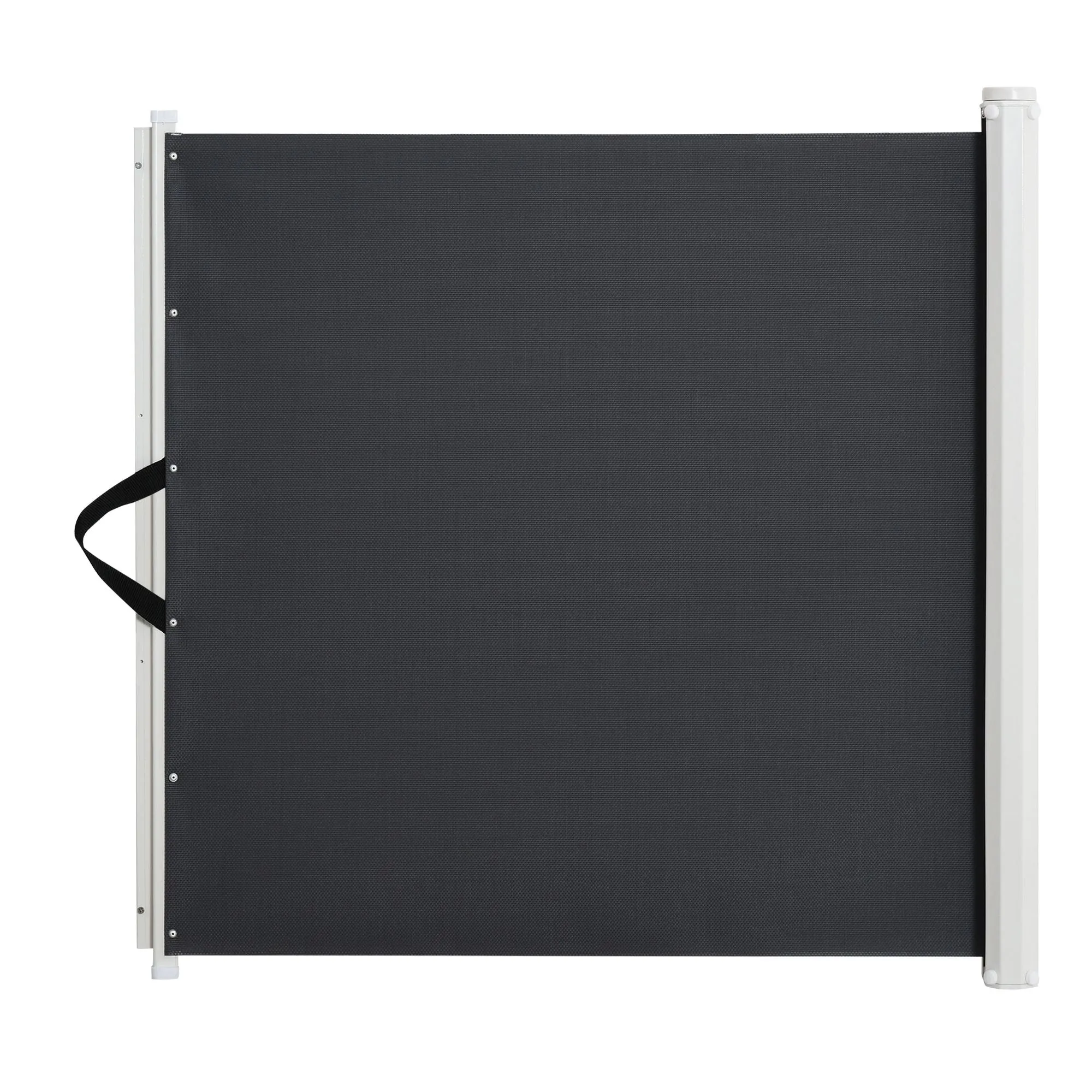 PawHut Retractable Dog Gate Pet Safety Gate for Stair 115L x 82.5H cm - Grey
