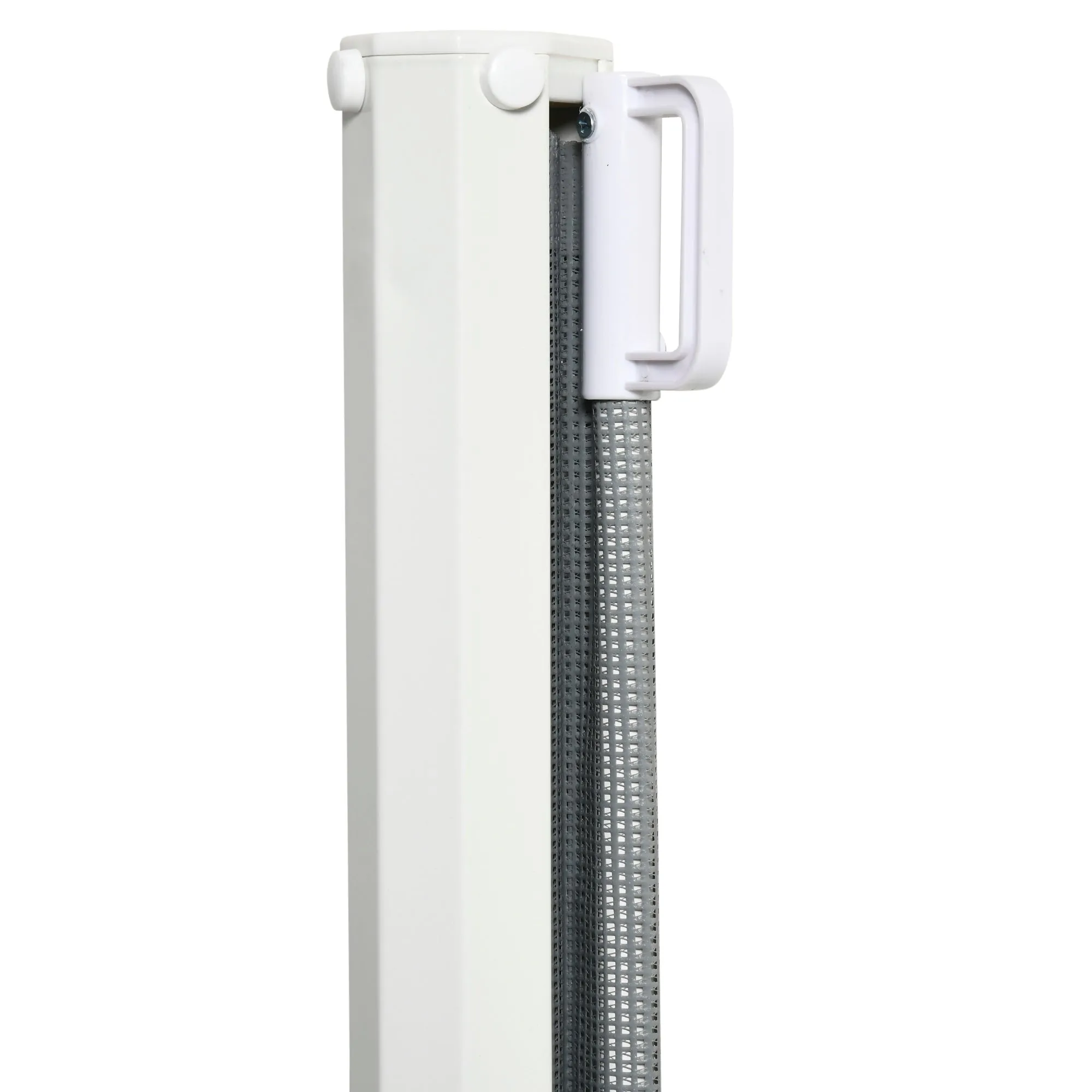 PawHut Retractable Safety Gate Pet Guard Battier for Doorways, Hallways - Grey