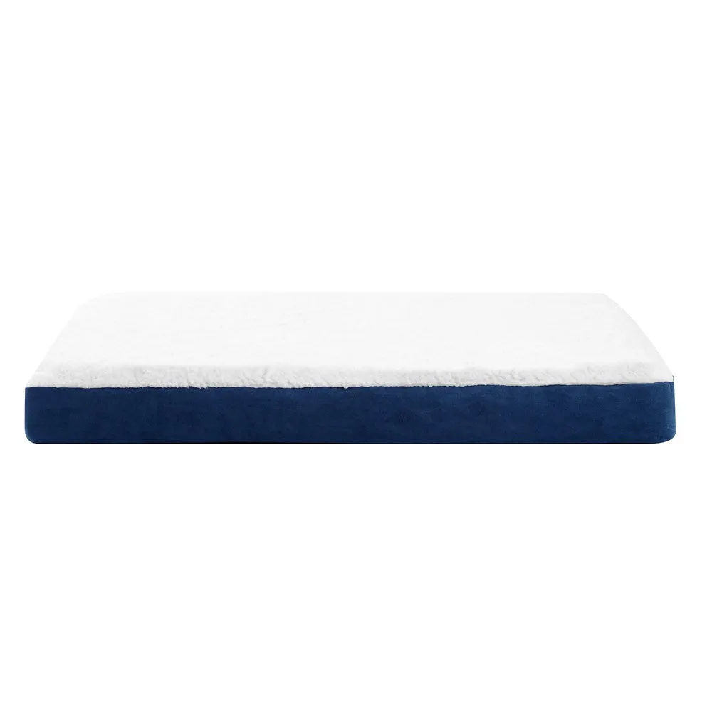 Paws & Claws ORTHOPEDIC PET BED NAVY SUEDE