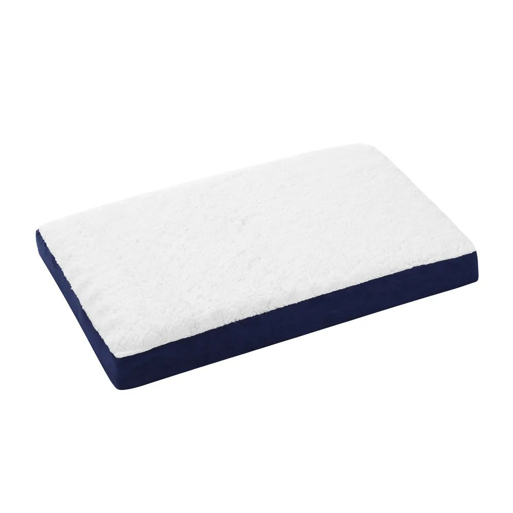 Paws & Claws ORTHOPEDIC PET BED NAVY SUEDE