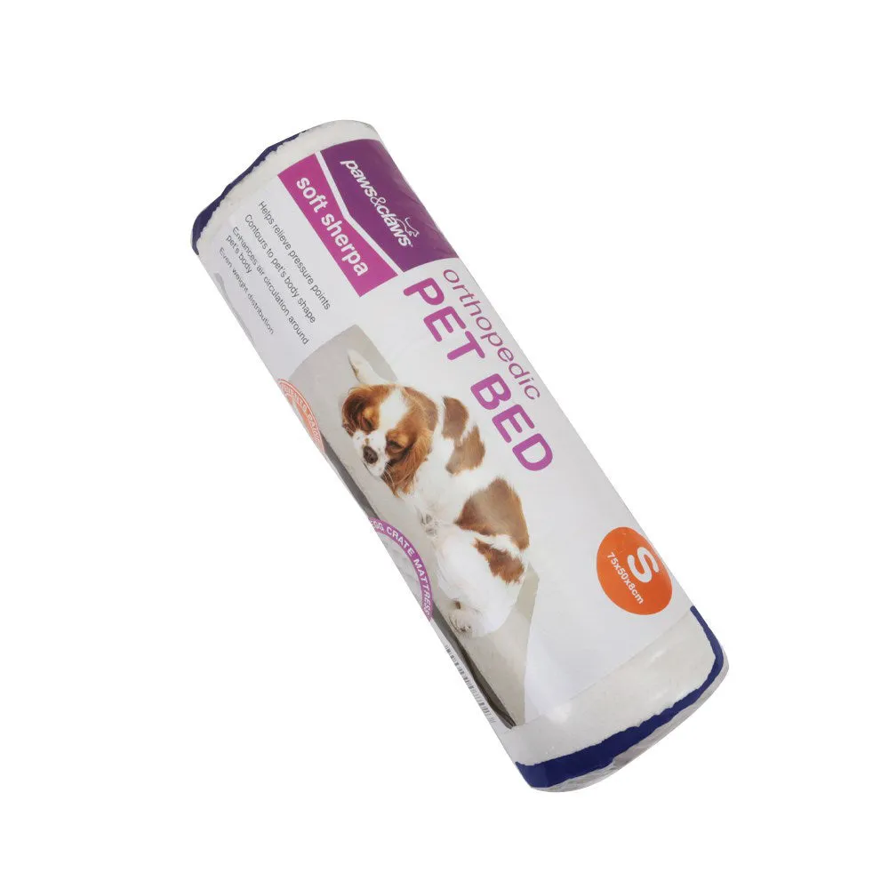 Paws & Claws ORTHOPEDIC PET BED NAVY SUEDE