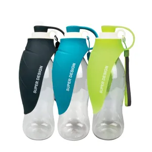 PAWS ASIA Amazon Popular High Quality Multifunctional Narrow Mouth Nozzle Squeeze Out Regular Dog Bottles Water 580ML