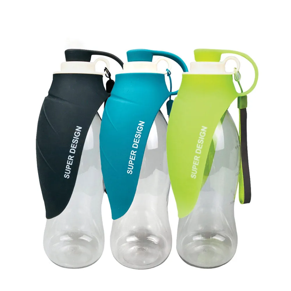 PAWS ASIA Amazon Popular High Quality Multifunctional Narrow Mouth Nozzle Squeeze Out Regular Dog Bottles Water 580ML