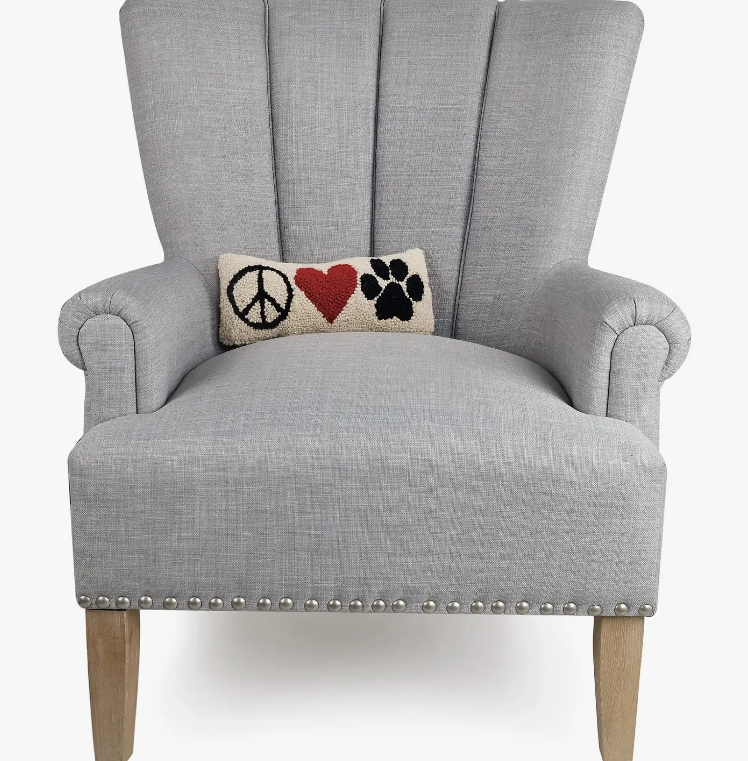 Peace Heart Paw Hook Pillow