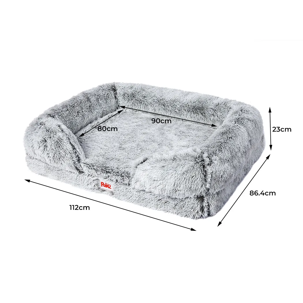 Pet Bed Orthopedic Sofa Dog Mattress Soft Warm Cushion - L