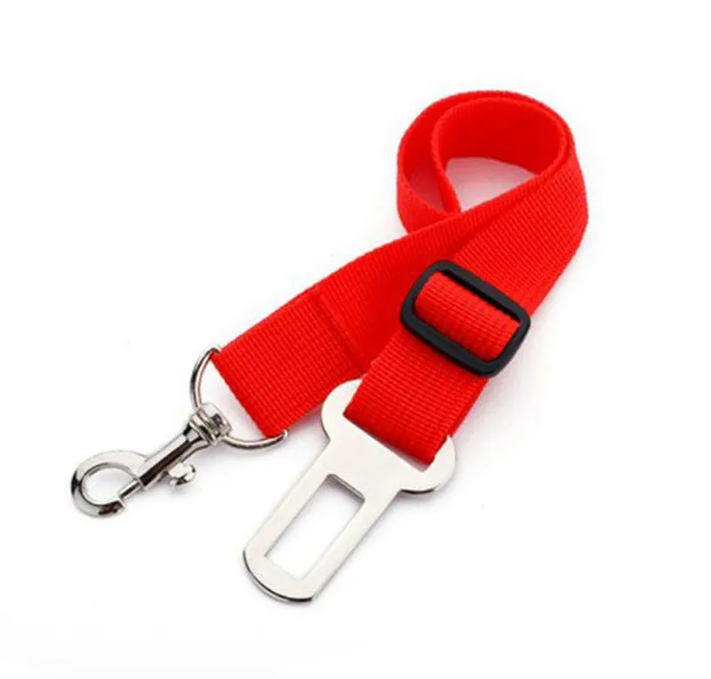Pet car seat belt Nylon cat and dog car with adjustable length of leash
