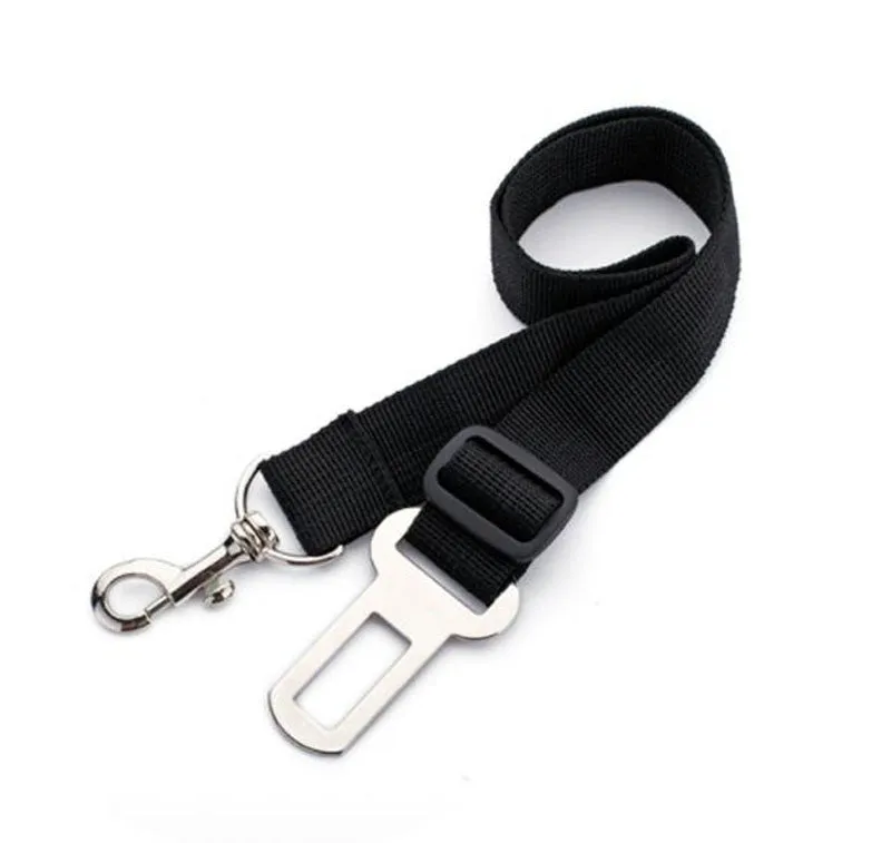 Pet car seat belt Nylon cat and dog car with adjustable length of leash