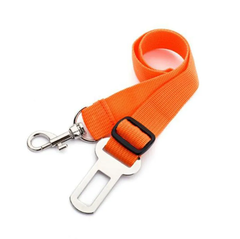 Pet car seat belt Nylon cat and dog car with adjustable length of leash