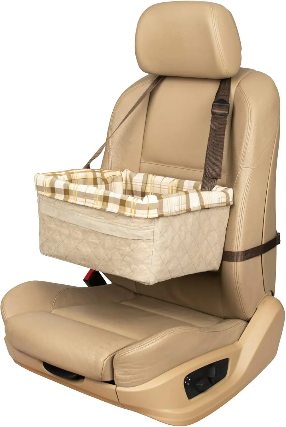 PetSafe Happy Ride Quilted Booster Seat - Dog Booster Seat for Cars, Trucks and SUVs